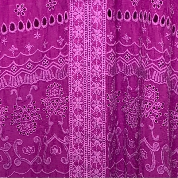 Johnny Was Fuchsia Tatiana Lace Blouse XL - Picture 7 of 8